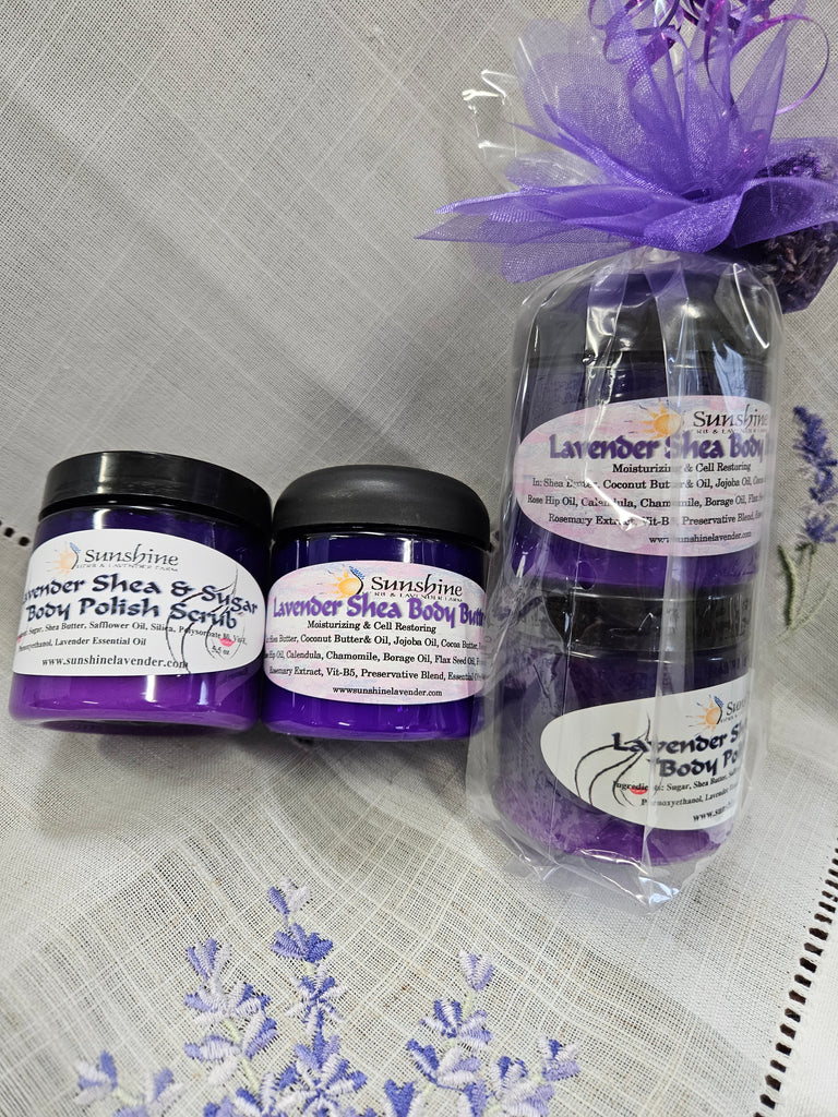 Shea Body Butter and Sugar Scrub Gift Set