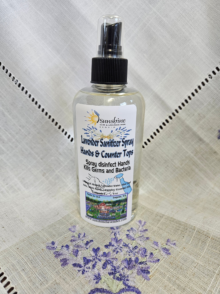 Lavender Sanitizing Hands and Counter Top Sprau