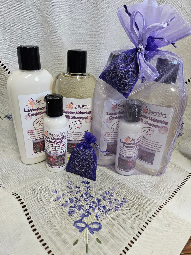 Lavender Silk Shampoo/Conditioner/Premium Lotion Gift Set