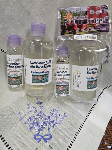 Lavender Aloe Hand Sanitizer with Refill