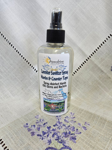 Lavender Sanitizing Hands and Counter Top Sprau