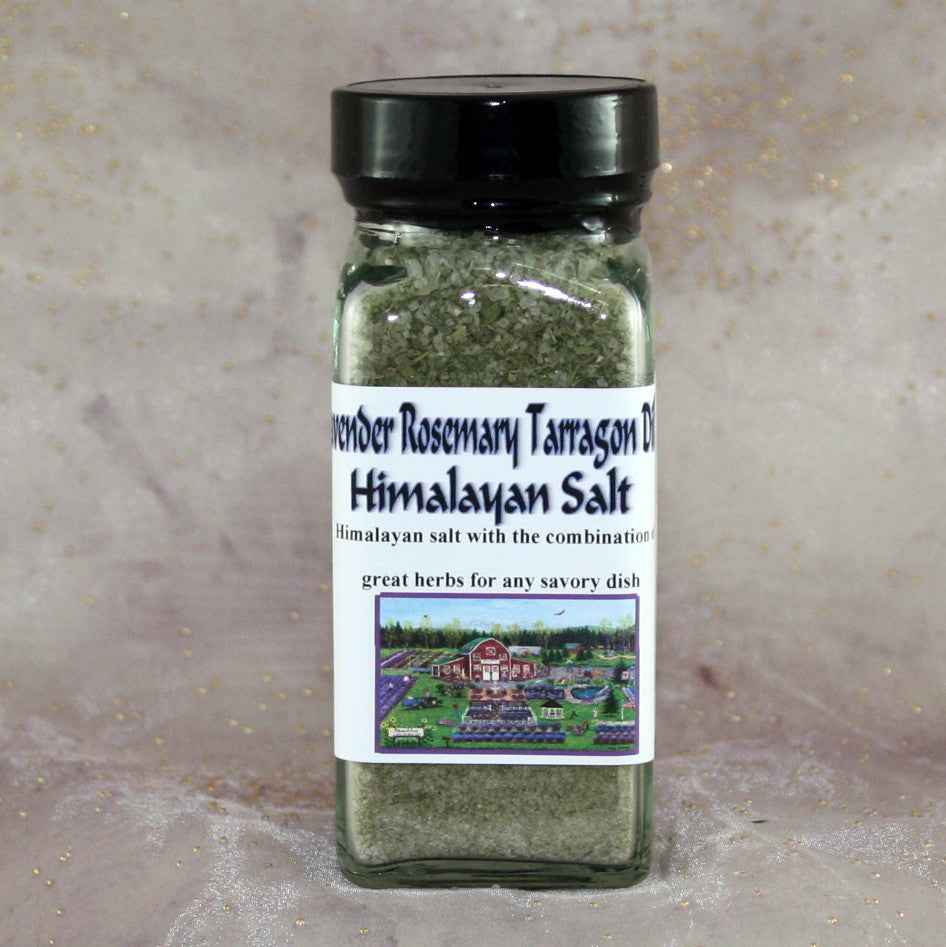 Flavored Himalayan Sea Salt - Lavender, Rosemary, Tarragon, and Dill