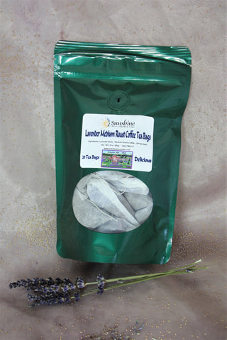 Lavender Dark Roast Coffee Tea Bags